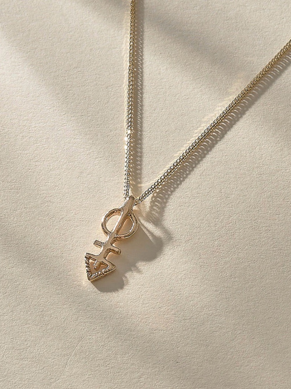 Catori Life Mini Ma’at in 14k gold and 18 in vermeil chain.